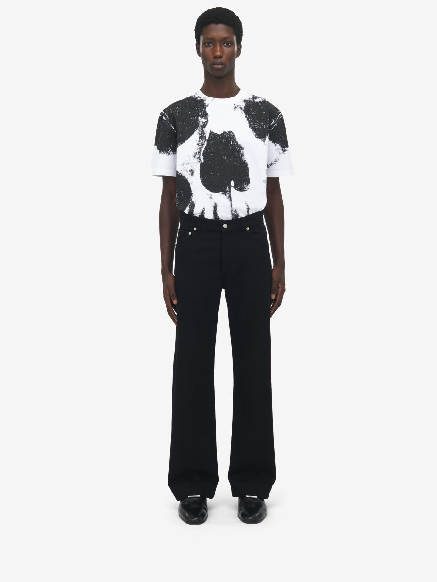 ALEXANDER MCQUEEN - Wide Leg Denim Jeans - Item 839142QYAAC1000